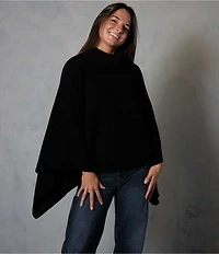 Anna & Ava Knit Turtleneck Sweater Poncho