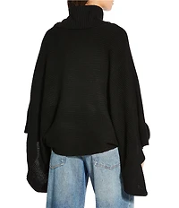 Anna & Ava Knit Turtleneck Sweater Poncho