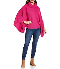 Anna & Ava Knit Turtleneck Sweater Poncho