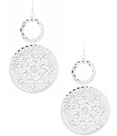 Anna & Ava Lauren Disk Orbital Drop Earrings