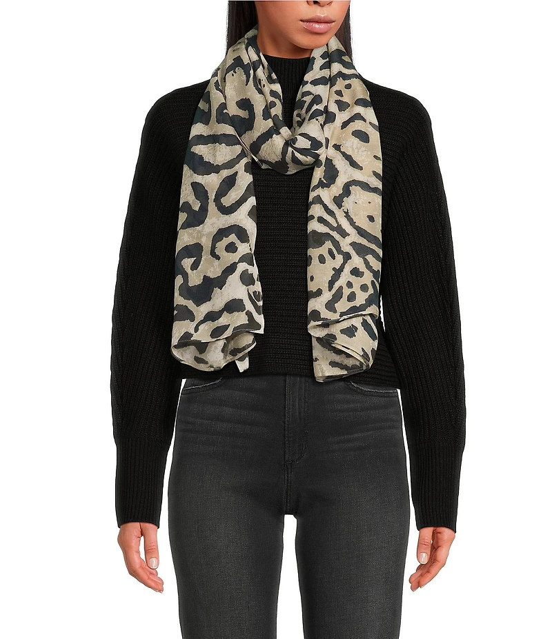 Anna & Ava Leopard Print Scarf Wrap