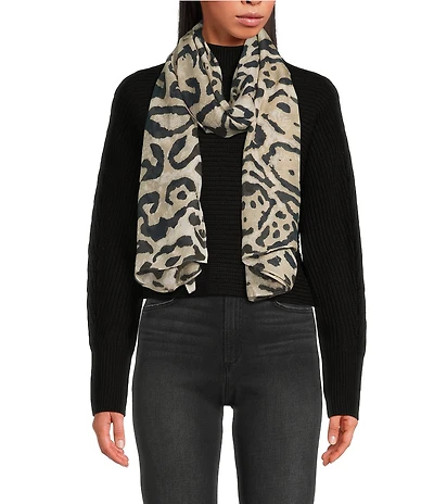Anna & Ava Leopard Print Scarf Wrap