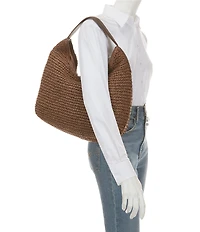 Anna & Ava Lillian Med Straw Hobo Bag