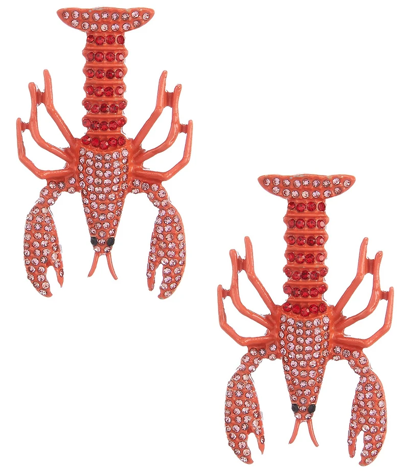 Anna & Ava Lobster Resort Rhinestone Drop Earrings