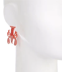Anna & Ava Lobster Resort Rhinestone Drop Earrings