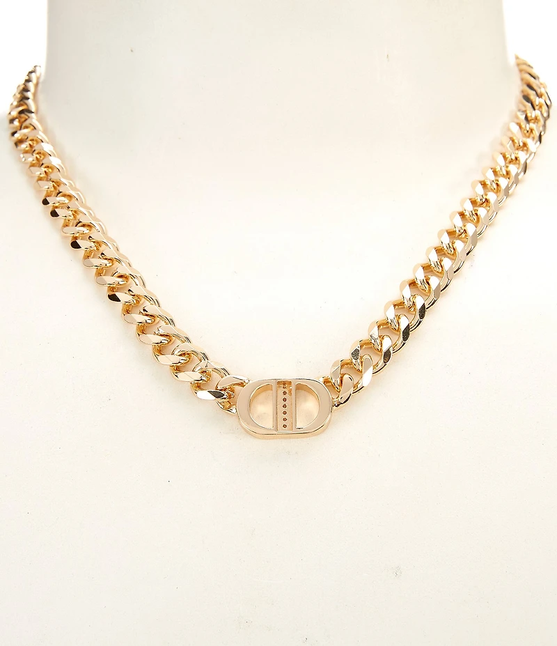 Anna & Ava Lock Chain Collar Necklace