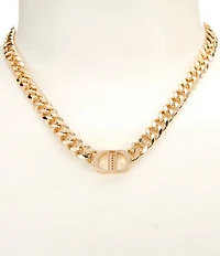 Anna & Ava Lock Chain Collar Necklace