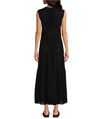 Anna & Ava Long Eyelet Bow Tunic