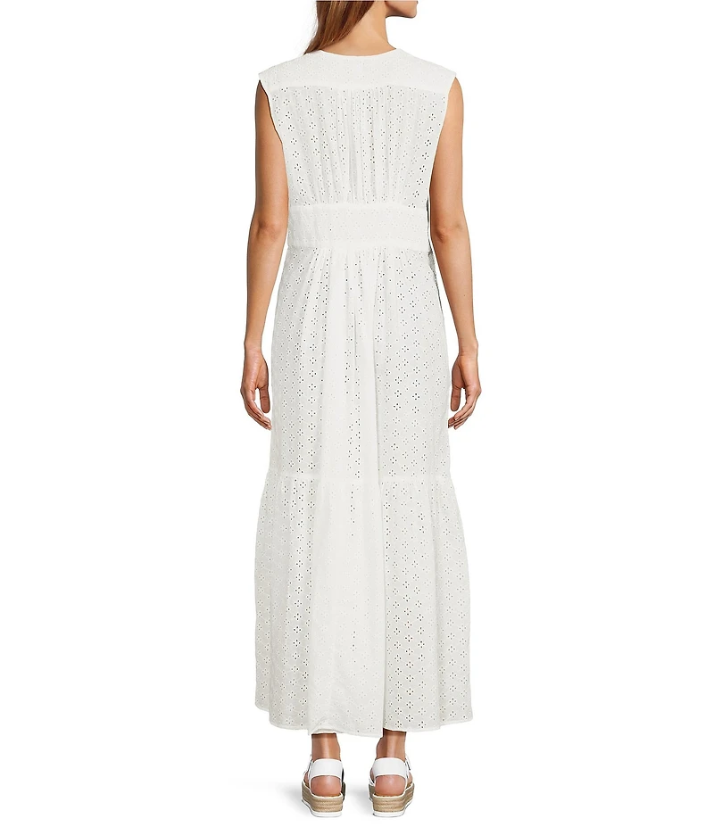 Anna & Ava Long Eyelet Bow Tunic