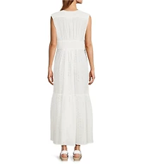 Anna & Ava Long Eyelet Bow Tunic