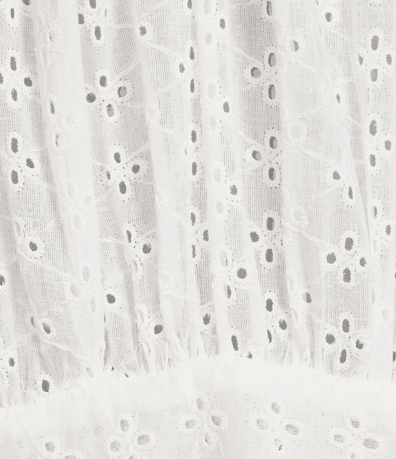 Anna & Ava Long Eyelet Bow Tunic