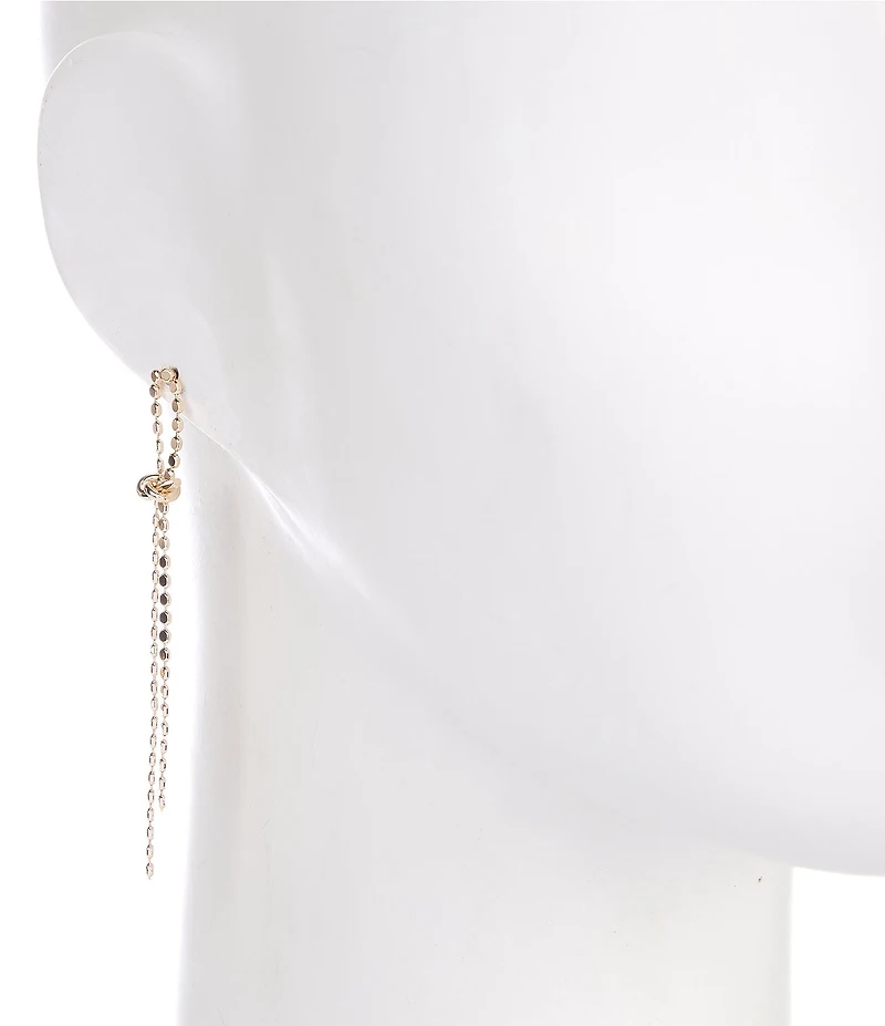 Anna & Ava Long Knot Drop Earrings