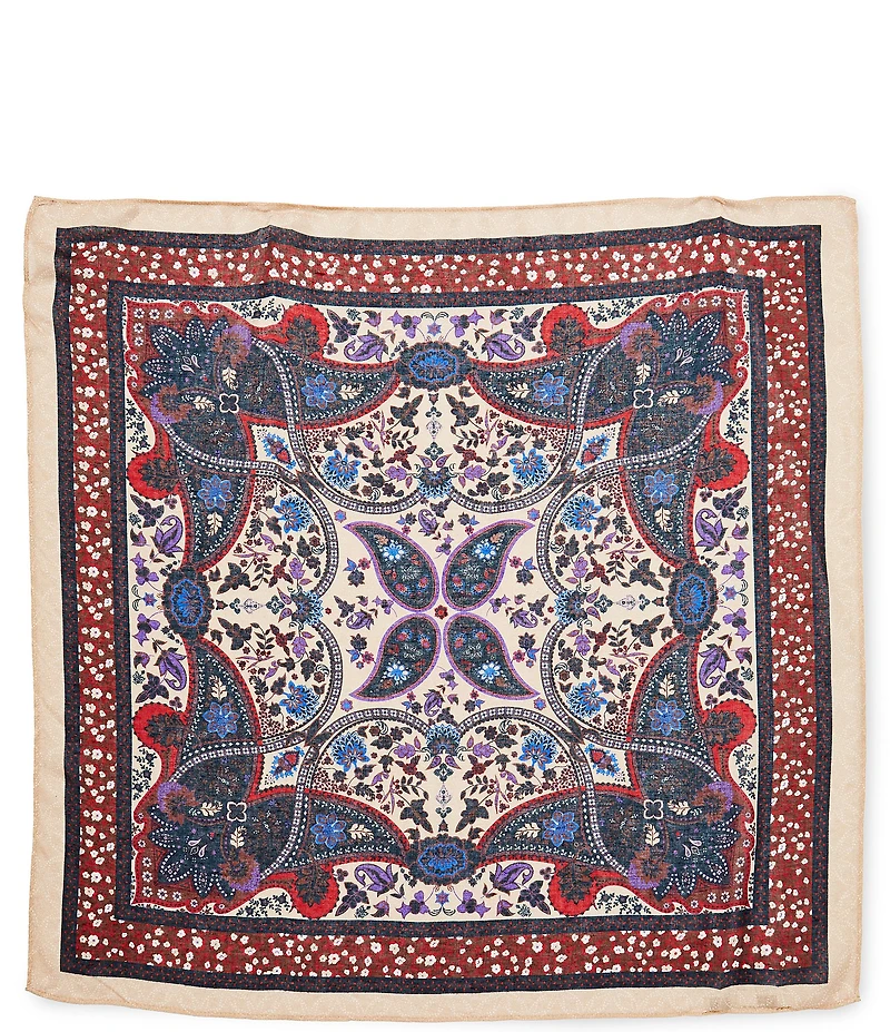 Anna & Ava Mixed Floral Small Square Scarf