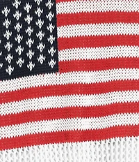 Anna & Ava Open Knit Americana Flag Topper