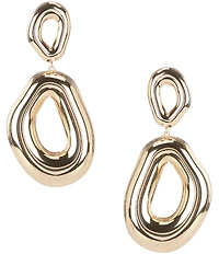 Anna & Ava Organic Double Oval Drop Earrings