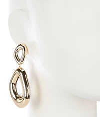 Anna & Ava Organic Double Oval Drop Earrings