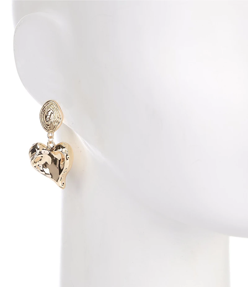 Anna & Ava Organic Heart Drop Earrings