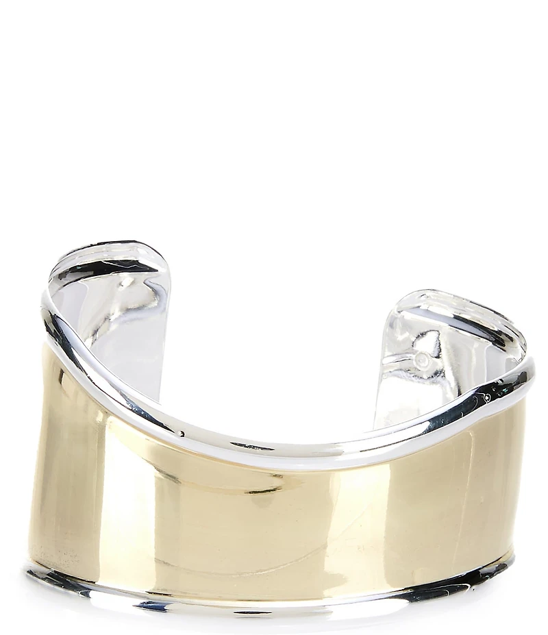 Anna & Ava Organic Two Tone Wide Cuff Bracelet