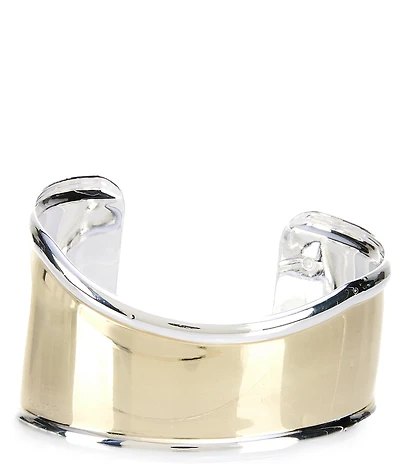 Anna & Ava Organic Two Tone Wide Cuff Bracelet