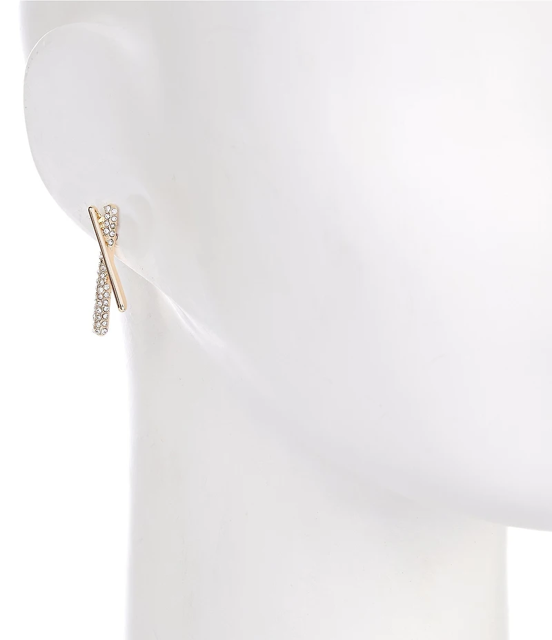 Anna & Ava Pave Stick Drop Earrings