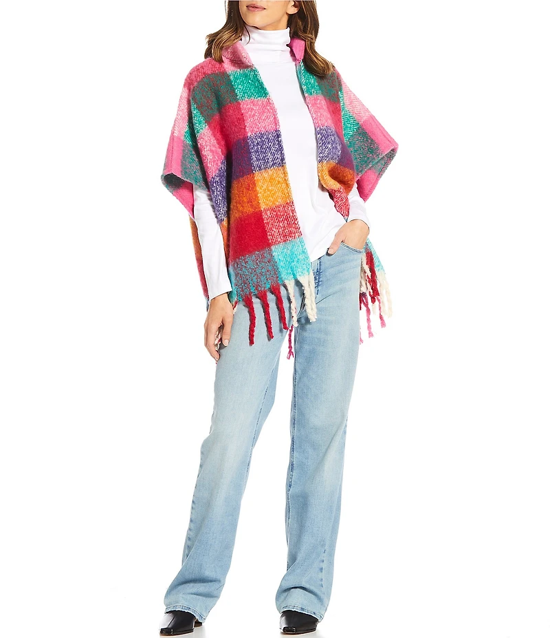 Anna & Ava Plaid Kimono