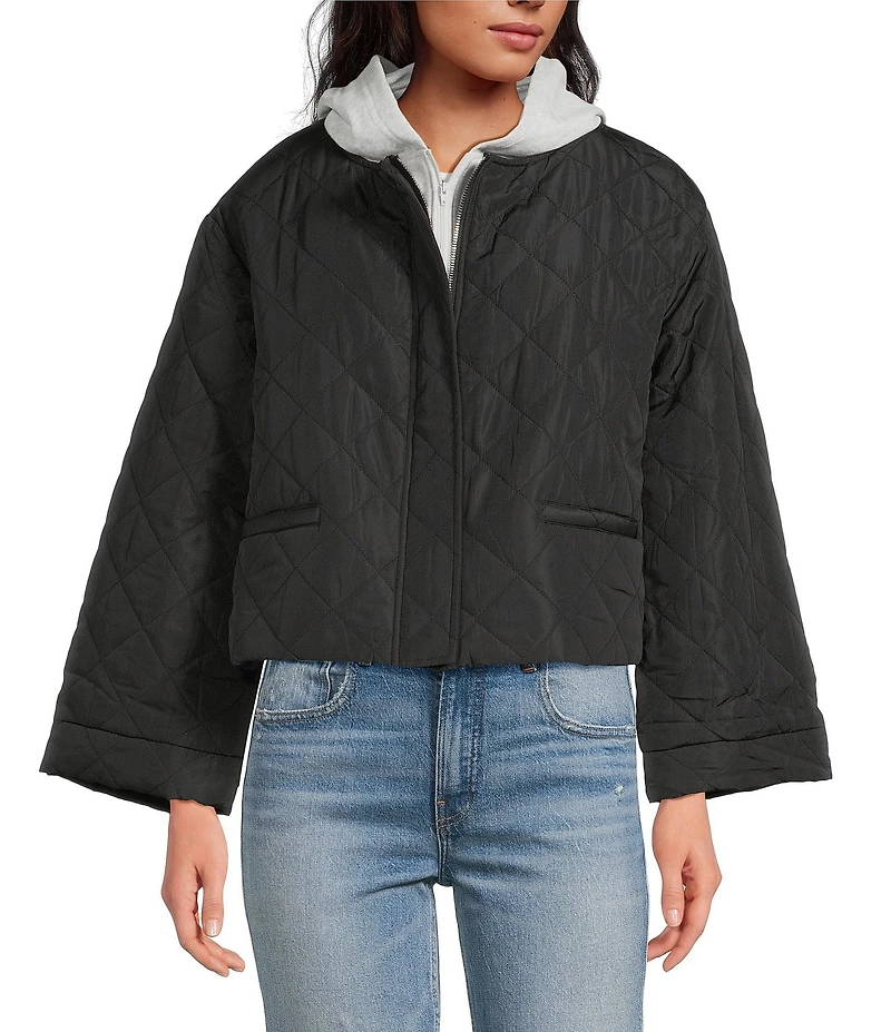 Anna & Ava Quilted Jacket with Removable Hoodie Dickey