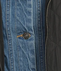 Anna & Ava Quilted Removable Denim Dickey Jacket