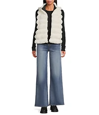 Anna & Ava Reversible Faux Fur Quilted Vest