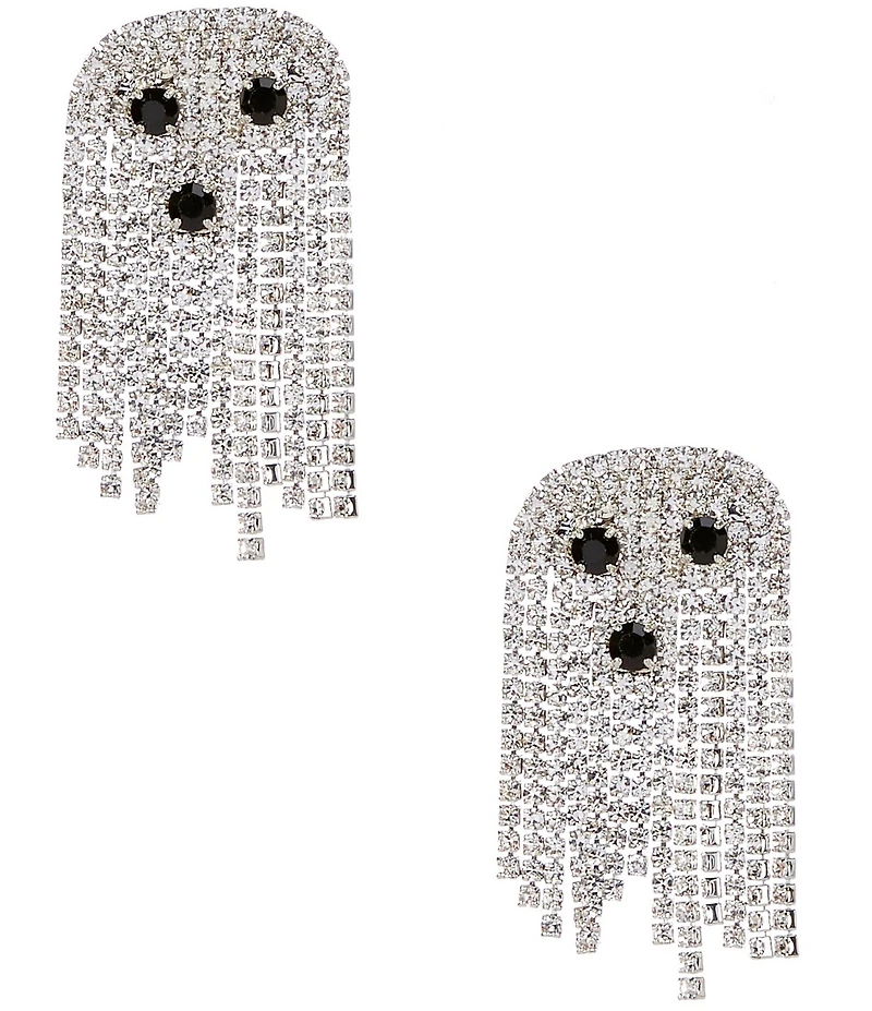 Anna & Ava Rhinestone Ghost Chandelier Earrings