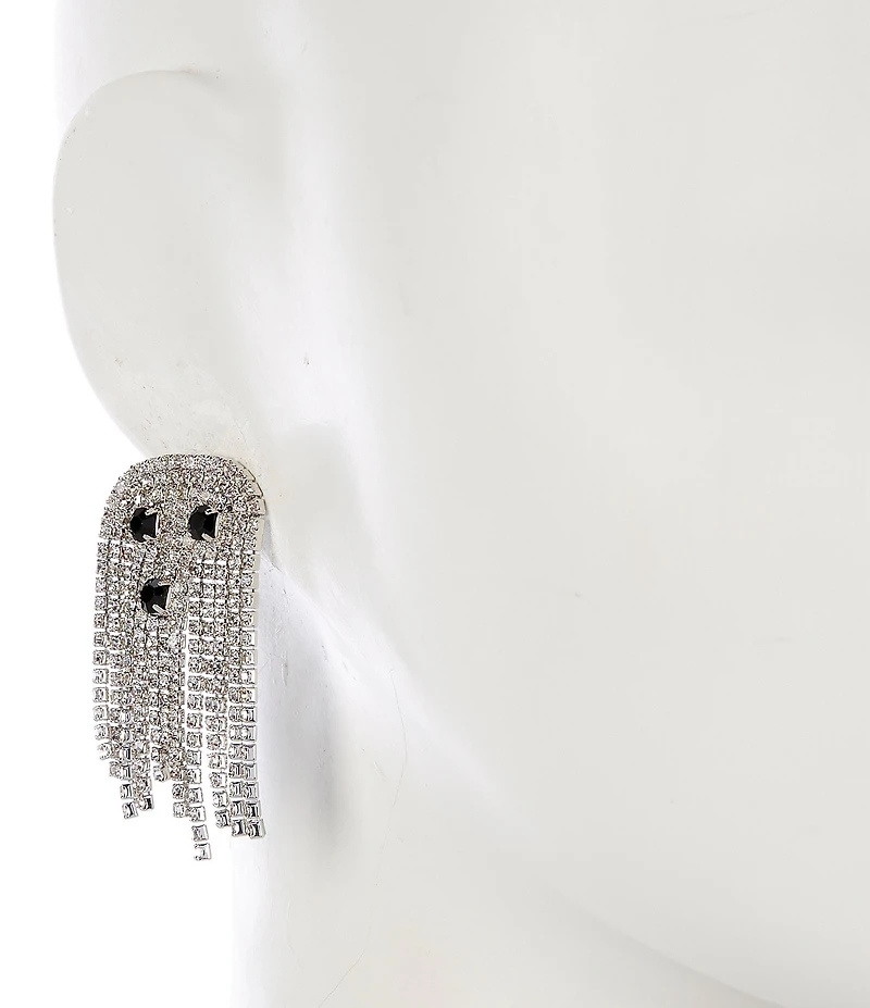 Anna & Ava Rhinestone Ghost Chandelier Earrings