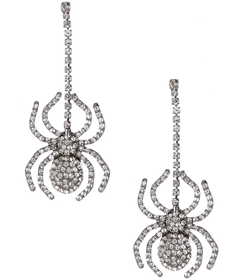 Anna & Ava Rhinestone Spider Drop Earrings
