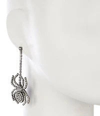 Anna & Ava Rhinestone Spider Drop Earrings