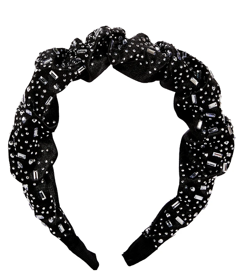 Anna & Ava Satin and Stone Headband Set