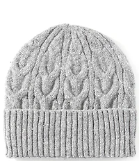 Anna & Ava Sequin Cable Knit Beanie