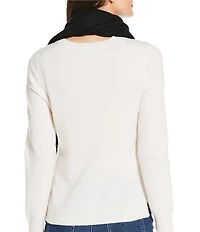 Anna & Ava Solid Fringe Oblong Scarf