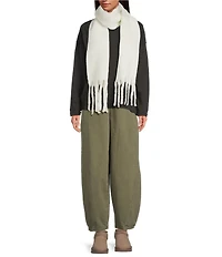 Anna & Ava Solid Fuzzy Oblong Scarf