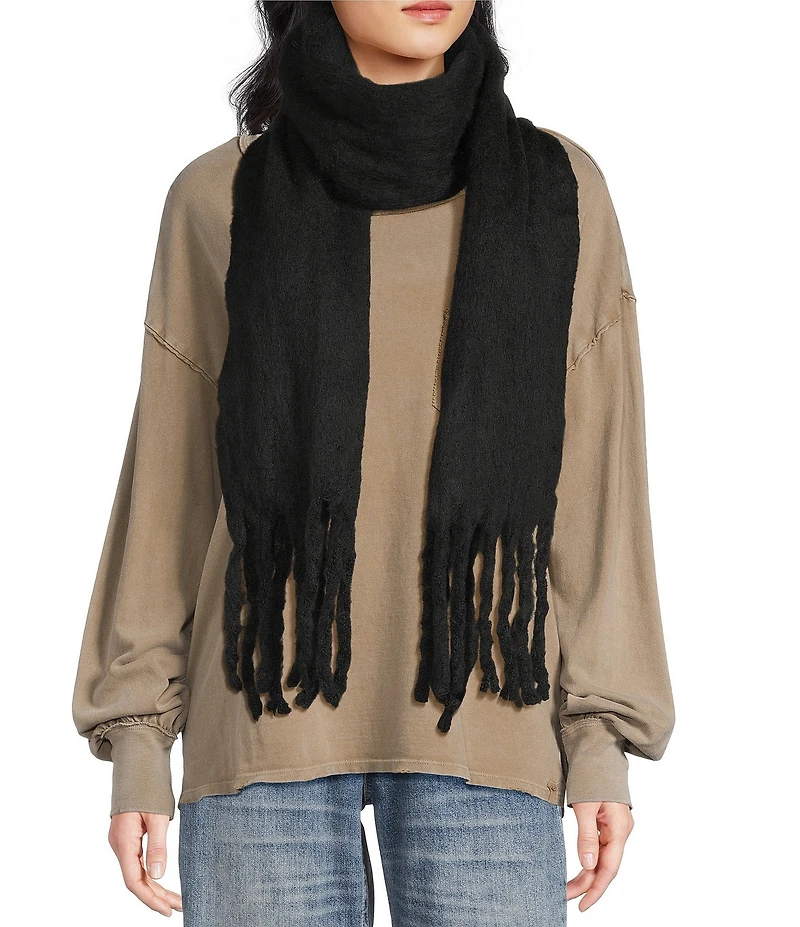 Anna & Ava Solid Fuzzy Oblong Scarf