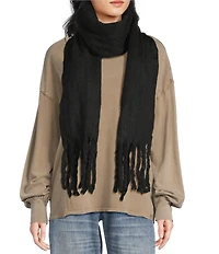 Anna & Ava Solid Fuzzy Oblong Scarf