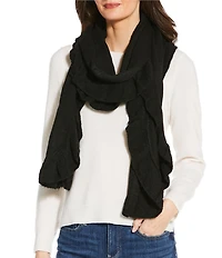 Anna & Ava Solid Ruffle Oblong Scarf