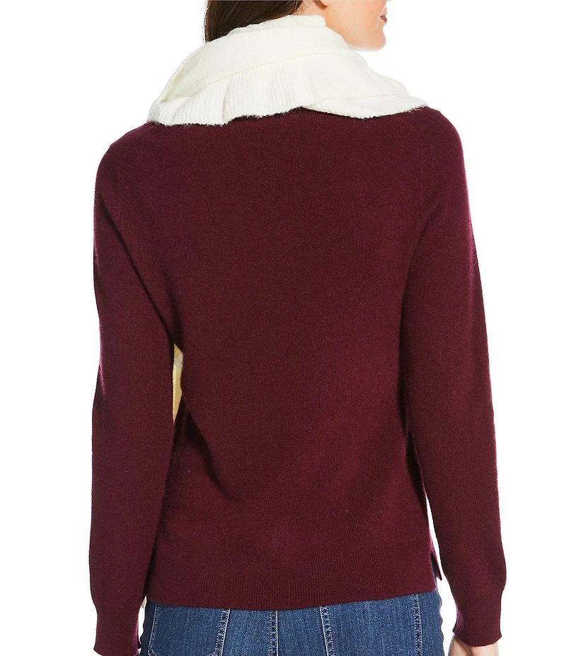 Anna & Ava Solid Ruffle Oblong Scarf