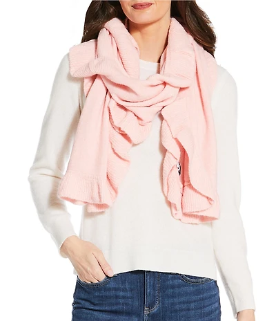Anna & Ava Solid Ruffle Oblong Scarf