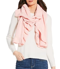 Anna & Ava Solid Ruffle Oblong Scarf