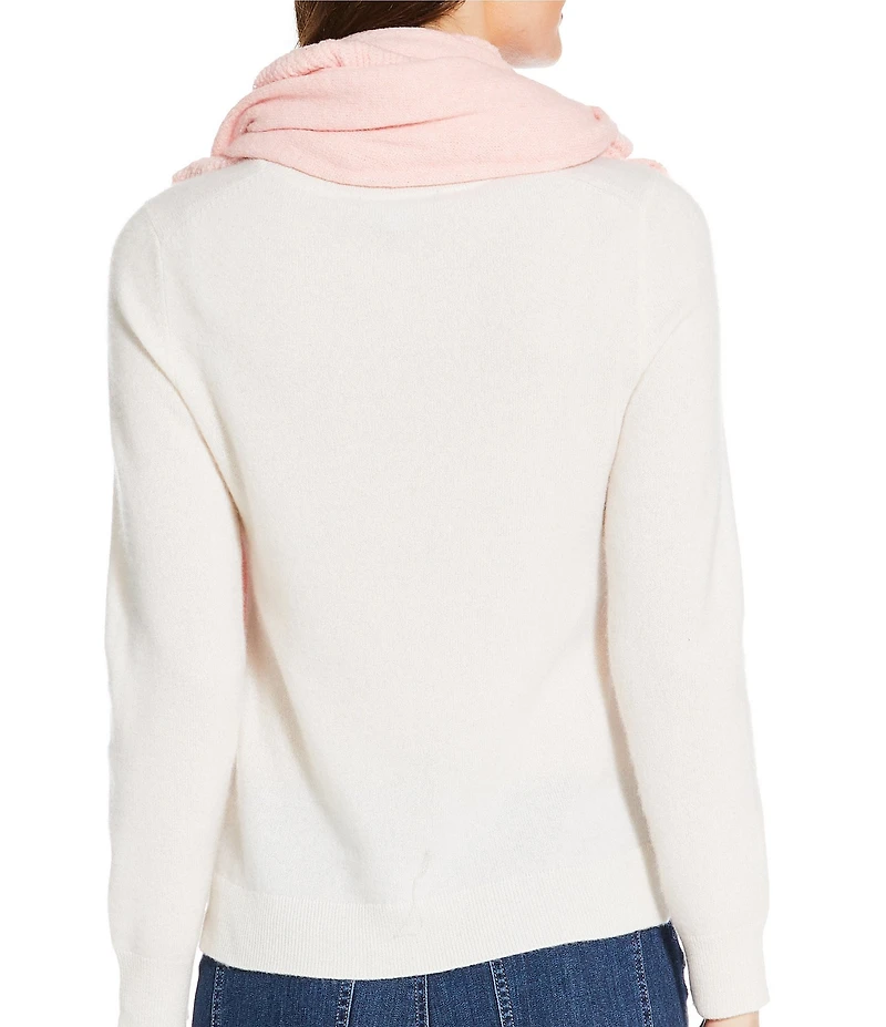 Anna & Ava Solid Ruffle Oblong Scarf