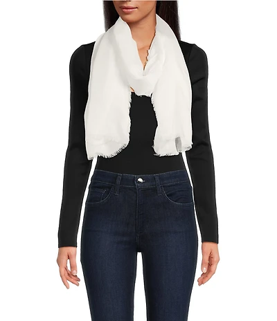 Anna & Ava Solid Scarf Wrap with Fringe