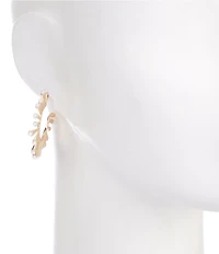 Anna & Ava Spike Pearl Hoop Earrings