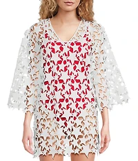 Anna & Ava Star Americana Cut Out Swimsuit Cover Up