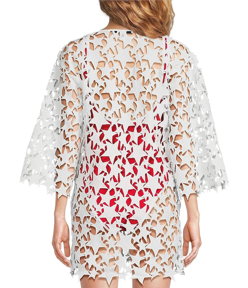 Anna & Ava Star Americana Cut Out Swimsuit Cover Up