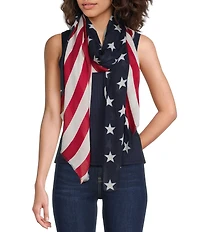 Anna & Ava Stars and Stripes Americana Scarf Wrap