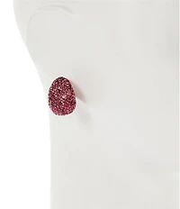 Anna & Ava Stone Bean Puffy Hoop Earrings