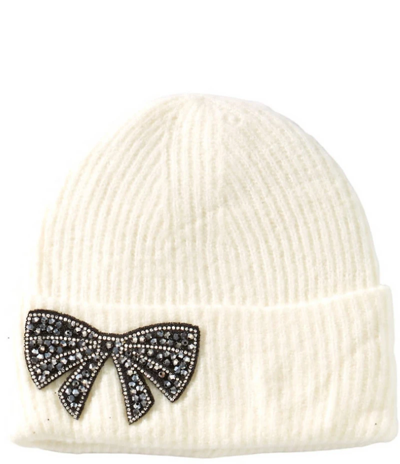 Anna & Ava Stone Bow Cuff Beanie